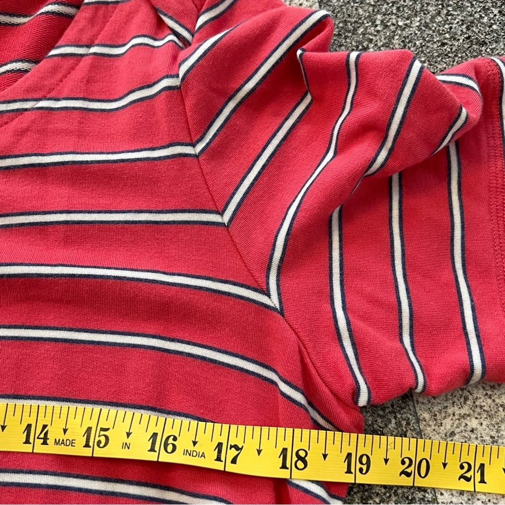 🌸2/$20 T by Talbots Women's Patch Pocket Stripe Dress- Scoop-Neck Size M - Picture 5 of 9